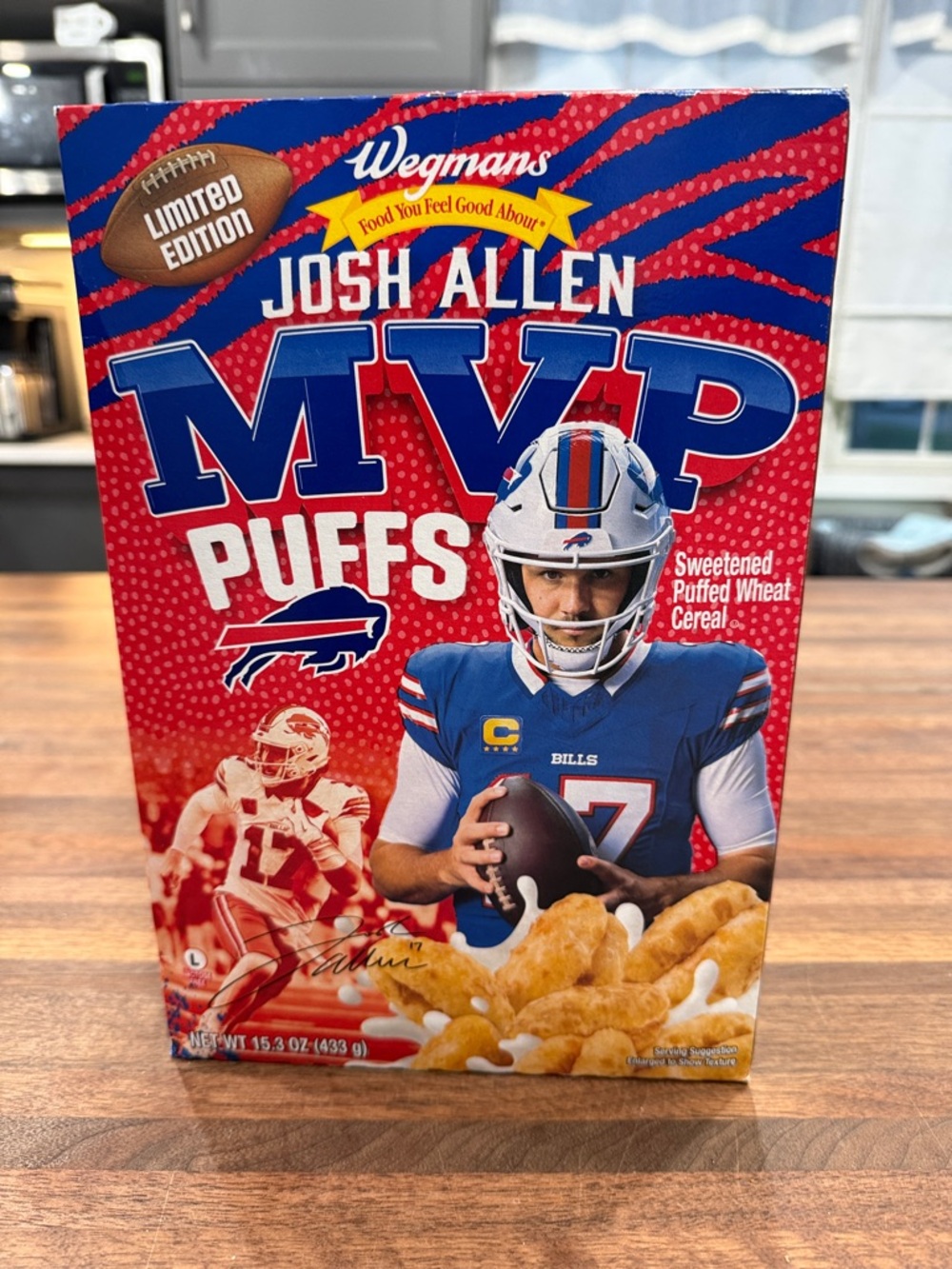Josh Allen MVP Cereal Box